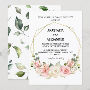 Engagement invitation. invitation