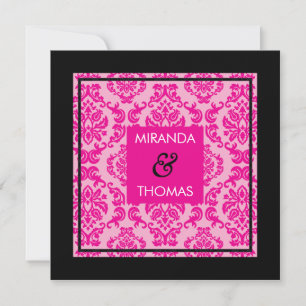 ENGAGEMENT INVITATIONS :: damask colours 2