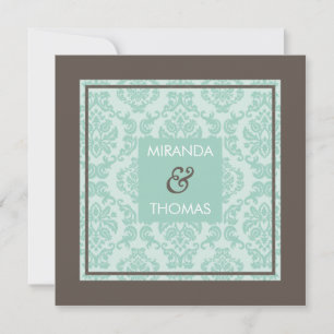 ENGAGEMENT INVITATIONS :: damask colours 5