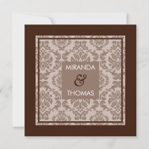 ENGAGEMENT INVITATIONS :: damask colours 6