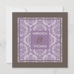 ENGAGEMENT INVITATIONS :: damask colours 7