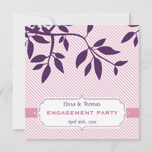 ENGAGEMENT INVITATIONS :: fine 2SQ (Front)