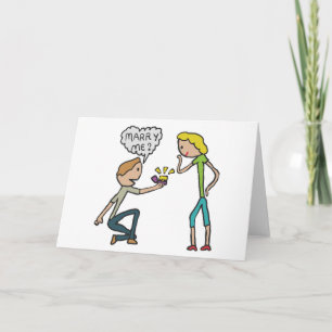 Engagement Marry Me Proposal Card