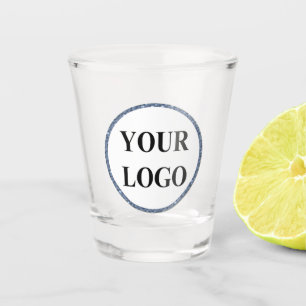 Engagement Modern Unique Personalised Add Logo Shot Glass