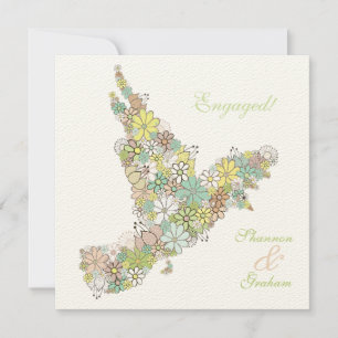 Engagement Party Bloom Love Bird Custom Invite