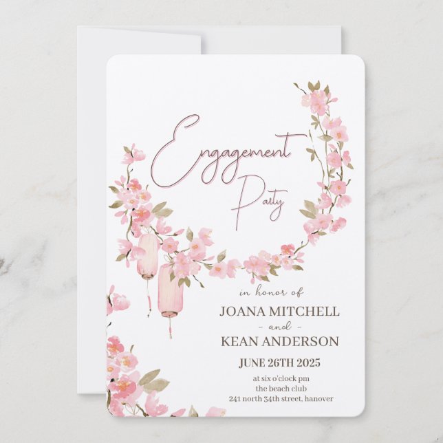 Engagement Party Celebration Invitation (Front)