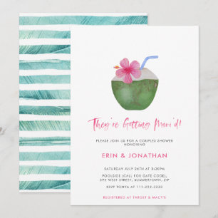 Engagement Party Coed Couples Shower Maui Wedding Invitation