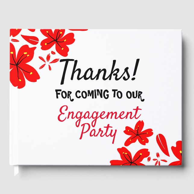 Engagement party guest book (Front)