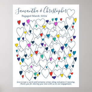 Engagement Party Guest Book Poster