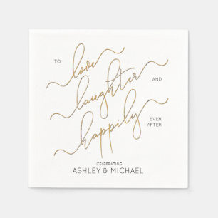 Engagement Party Happily Ever After Engagement Napkin