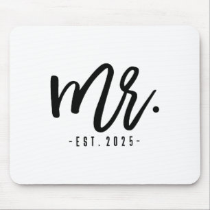 Engagement Party Husband And Wife Matching Couple Mouse Mat