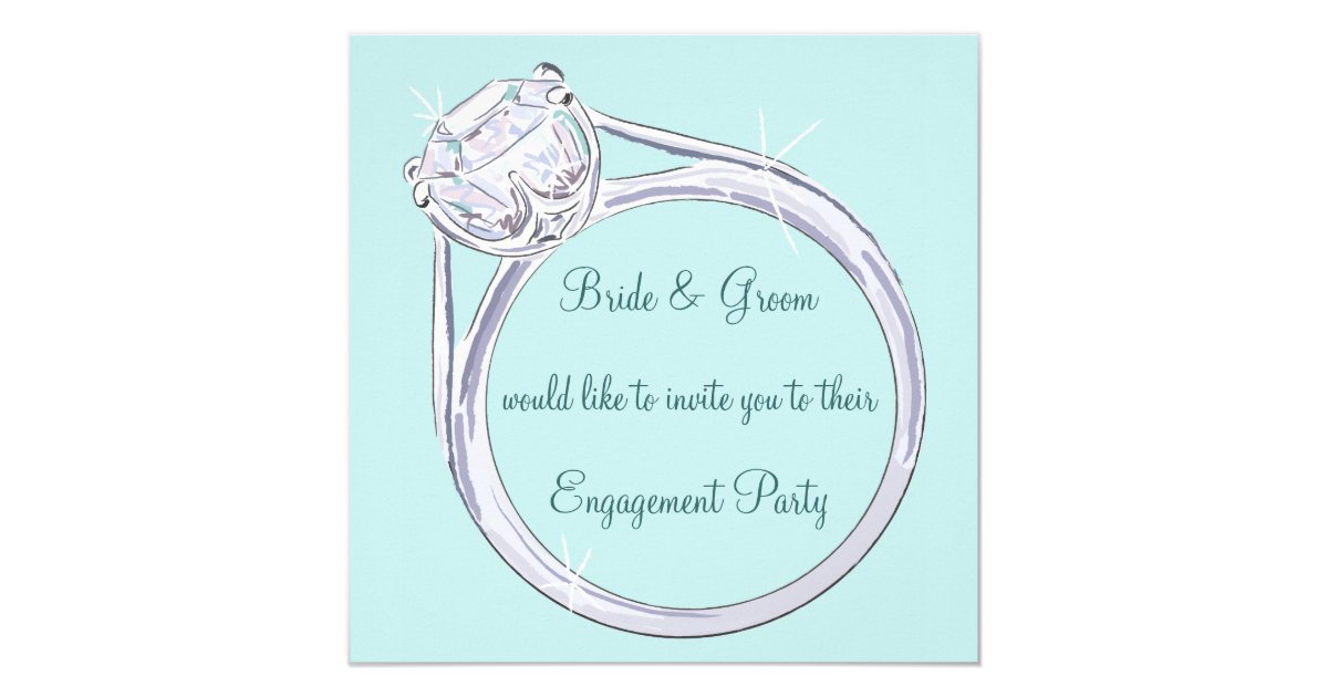 Engagement Party Invitation Zazzle.co.uk