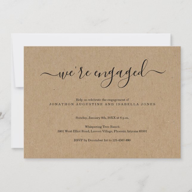 Engagement Party Invitation (Front)