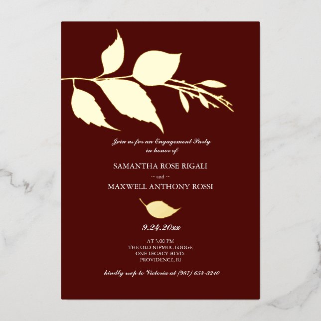 Engagement Party Invitation Elegant Celebration (Front)