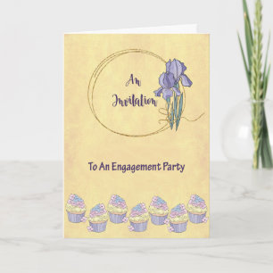Engagement Party Invitation with Iris