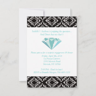 Engagement Party Invitations (Teal) - Danielle