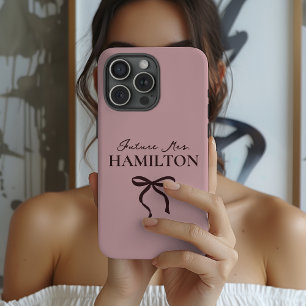 Engagement Party Modern Script Bride To Be Name Case-Mate iPhone 14 Pro Max Case
