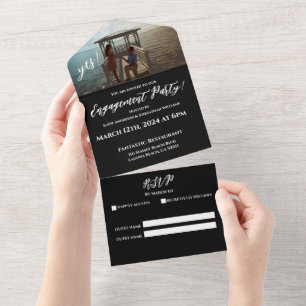 Engagement Party-Photo-Gazebo and dock Backdrop- All In One Invitation