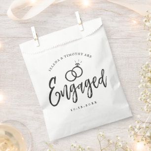 Engagement Party Script Lettering    Favour Bags