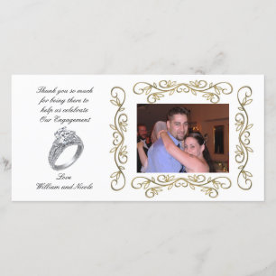 Engagement party Thank you Photo Card