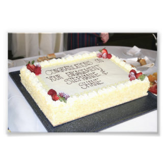 ENGAGEMENT PARTY: THE CAKE! PHOTO PRINT