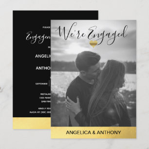 ENGAGEMENT PARTY Wedding Couple Shower PHOTO Invitation