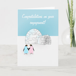 Engagement Penguin card