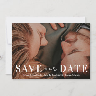 Engagement Photo and QR Code Invitation