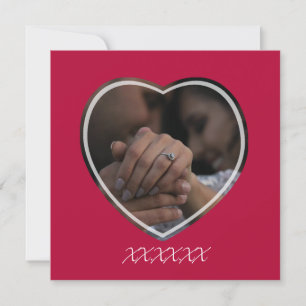 Engagement Photo Card with Vows