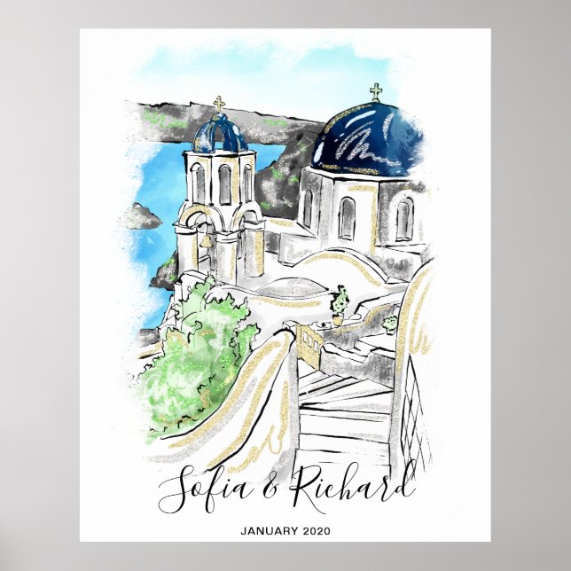 Engagement, proposal, anniversary couple gift post poster (Front)