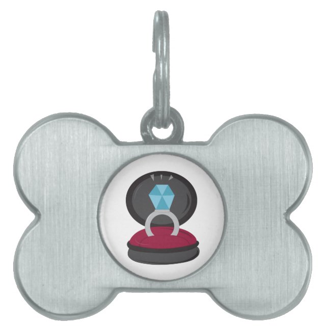 Engagement Ring Pet Tag (Front)