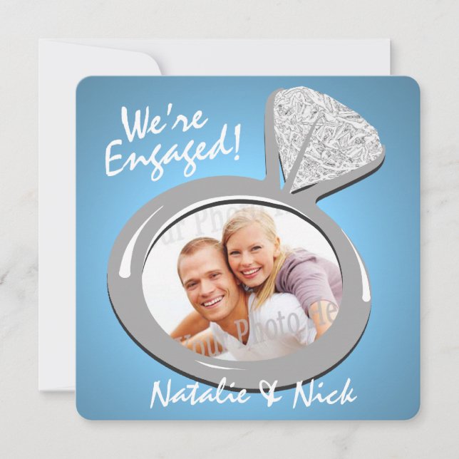 Engagement Ring Photo Announcement (Front)