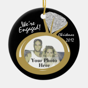 Engagement Ring Photo Ceramic Tree Decoration