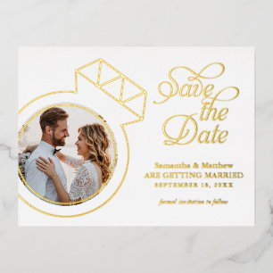Engagement Ring Photo Wedding Announcement