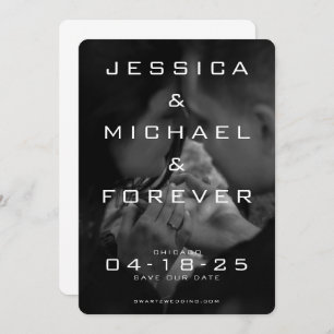 Engagement Ring Save the Date Card