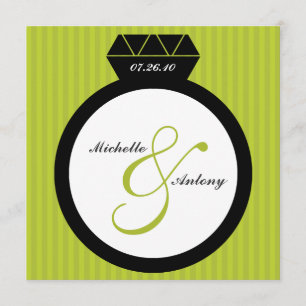 Engagement Ring Save the Date Invitations