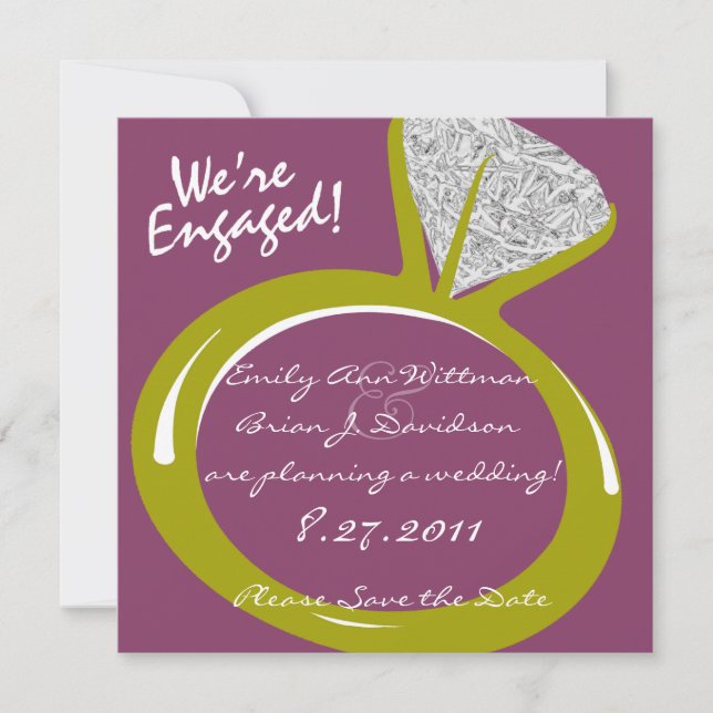 Engagement Ring /Save the Date Save The Date (Front)