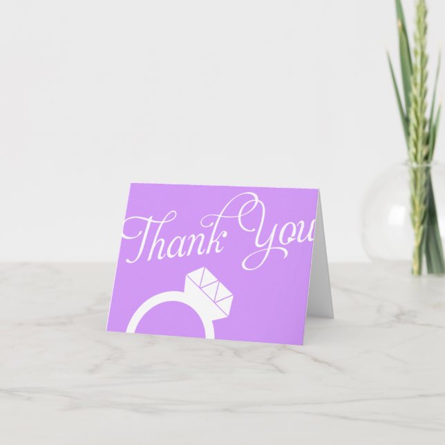 Engagement Ring Thank You Cards (Front)