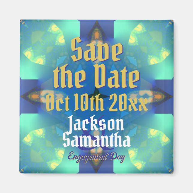 Engagement Save the Date Magnet (Front)