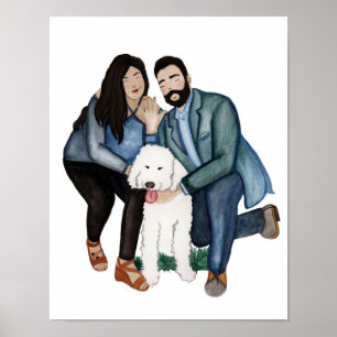 Engagement Wedding Couple Portrait Print