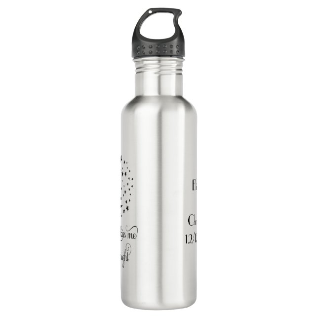 Engagement Wedding Gift for Couples Always Kiss Me 710 Ml Water Bottle (Front)