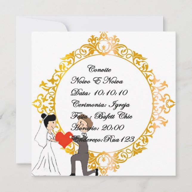 engagement wedding invitation (Front)