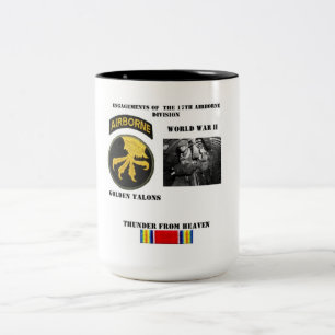 Engagements of  the 17th Airborne Division Two-Tone Coffee Mug