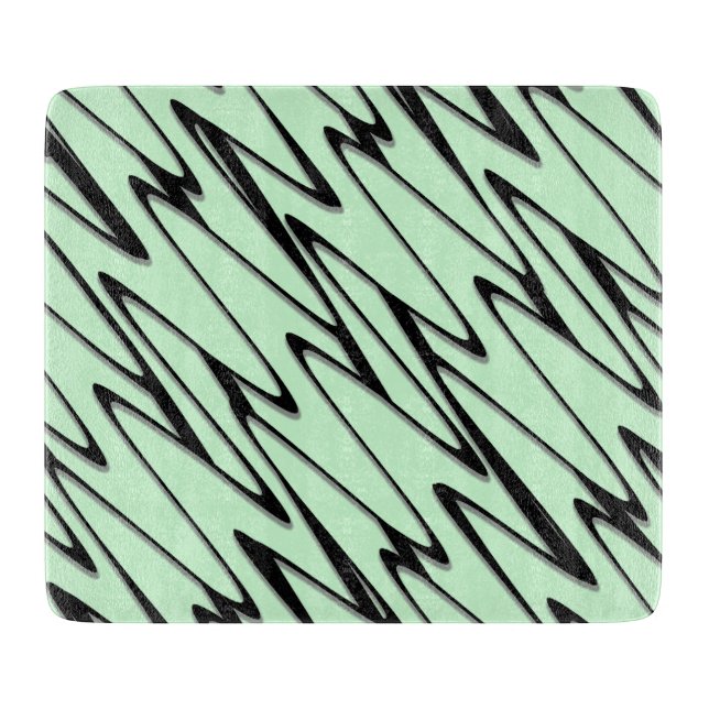 Engaging Mint Green Dynamic  Cutting Board (Front)