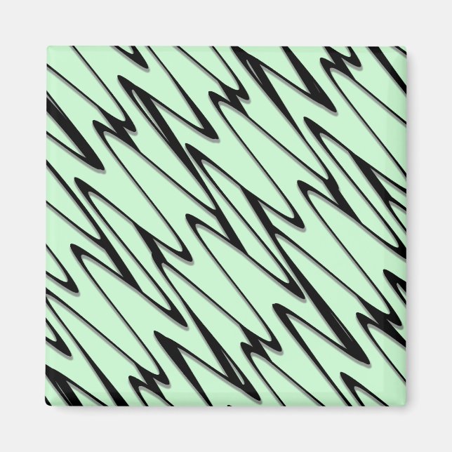 Engaging Mint Green Dynamic  Magnet (Front)