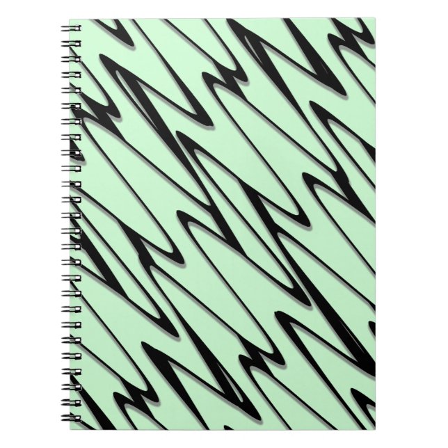 Engaging Mint Green Dynamic  Notebook (Front)