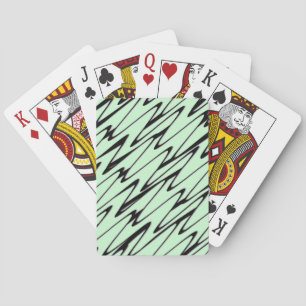Engaging Mint Green Dynamic  Playing Cards