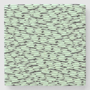 Engaging Mint Green Dynamic Stone Coaster