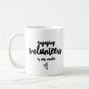 Engaging volunteers is a workout of the heart! coffee mug