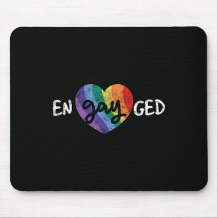 Engayged Lgbt Wedding Party Bachelor Party Gay Eng Mouse Mat